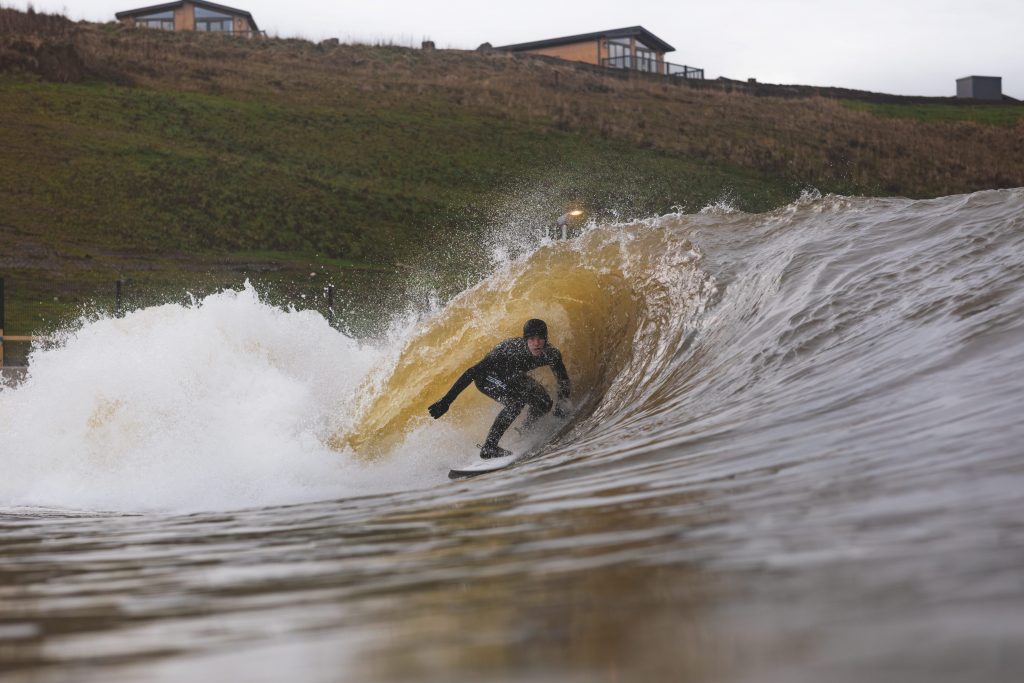 Gul Viper 6|5|4 Wetsuit in action at the Lost Shore Resort.