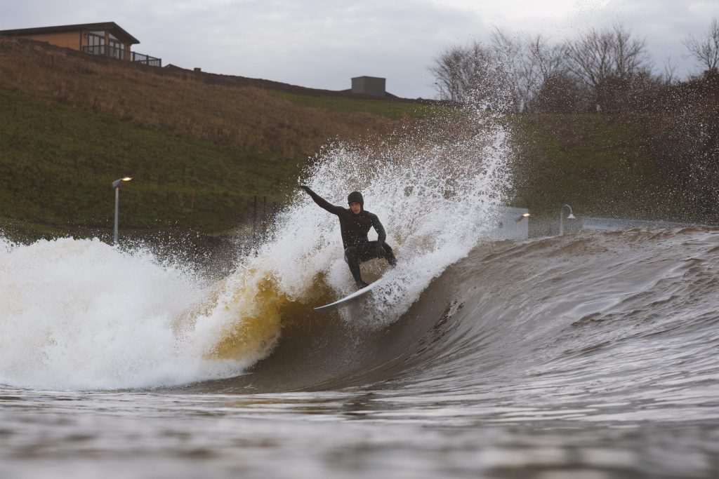 Gul Viper 6|5|4 Wetsuit in action.